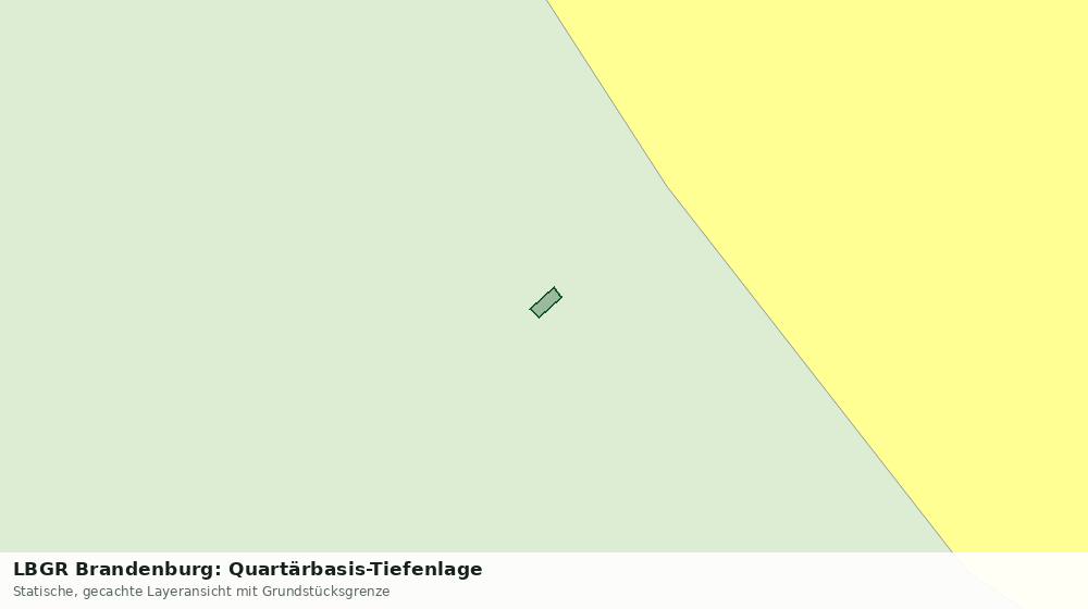 Statische Kartenansicht: LBGR Brandenburg: Quartärbasis-Tiefenlage