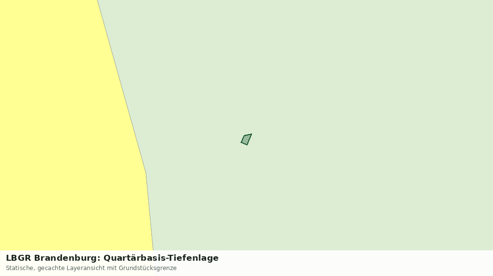 Statische Kartenansicht: LBGR Brandenburg: Quartärbasis-Tiefenlage