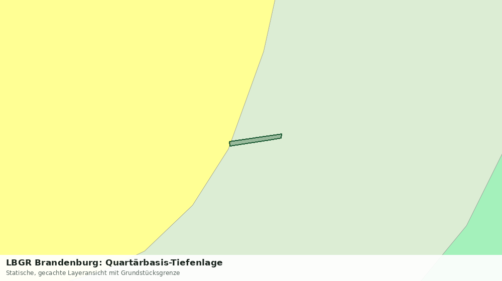 Statische Kartenansicht: LBGR Brandenburg: Quartärbasis-Tiefenlage