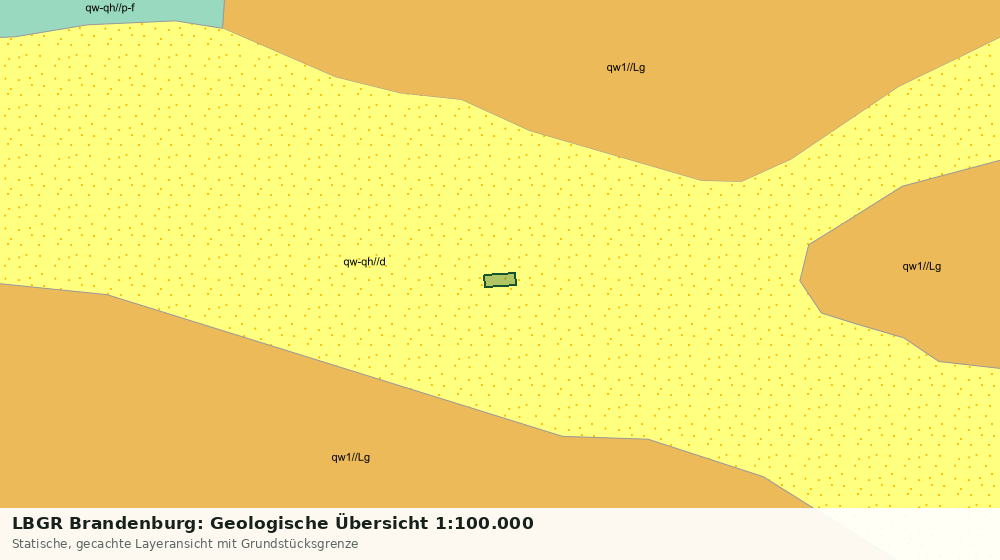Statische Kartenansicht: LBGR Brandenburg: Geologische Übersicht 1:100.000