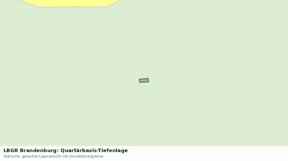 Statische Kartenansicht: LBGR Brandenburg: Quartärbasis-Tiefenlage