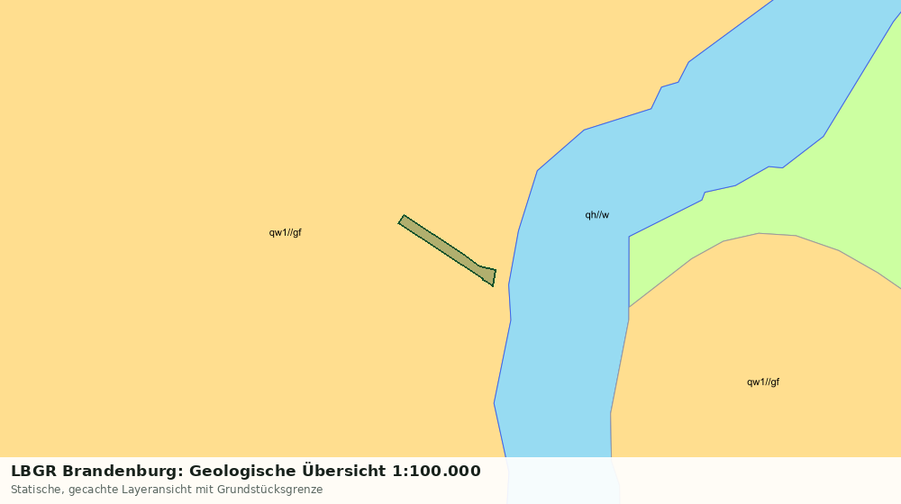Statische Kartenansicht: LBGR Brandenburg: Geologische Übersicht 1:100.000
