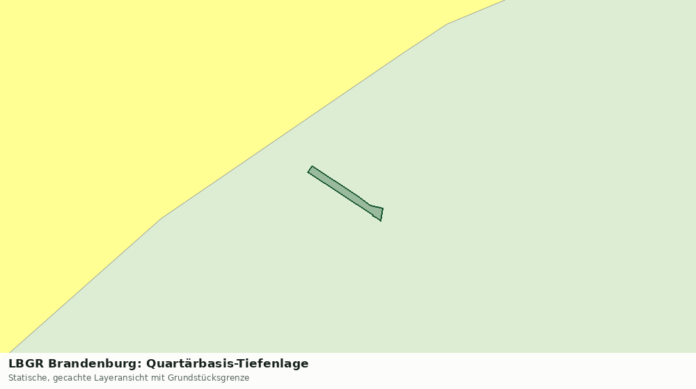 Statische Kartenansicht: LBGR Brandenburg: Quartärbasis-Tiefenlage