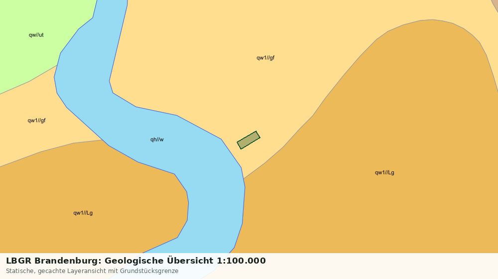 Statische Kartenansicht: LBGR Brandenburg: Geologische Übersicht 1:100.000