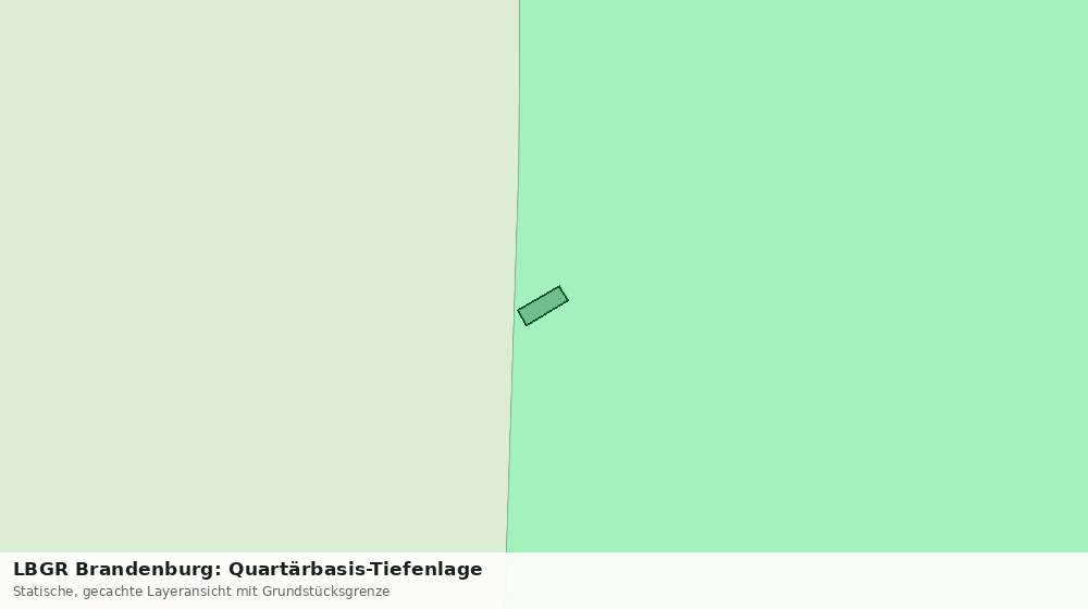 Statische Kartenansicht: LBGR Brandenburg: Quartärbasis-Tiefenlage