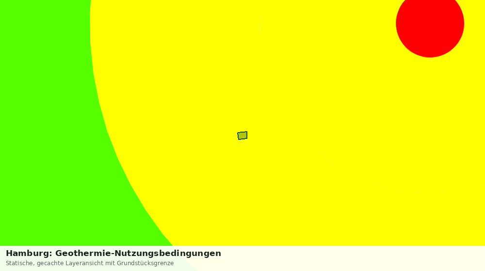 Statische Kartenansicht: Hamburg: Geothermie-Nutzungsbedingungen
