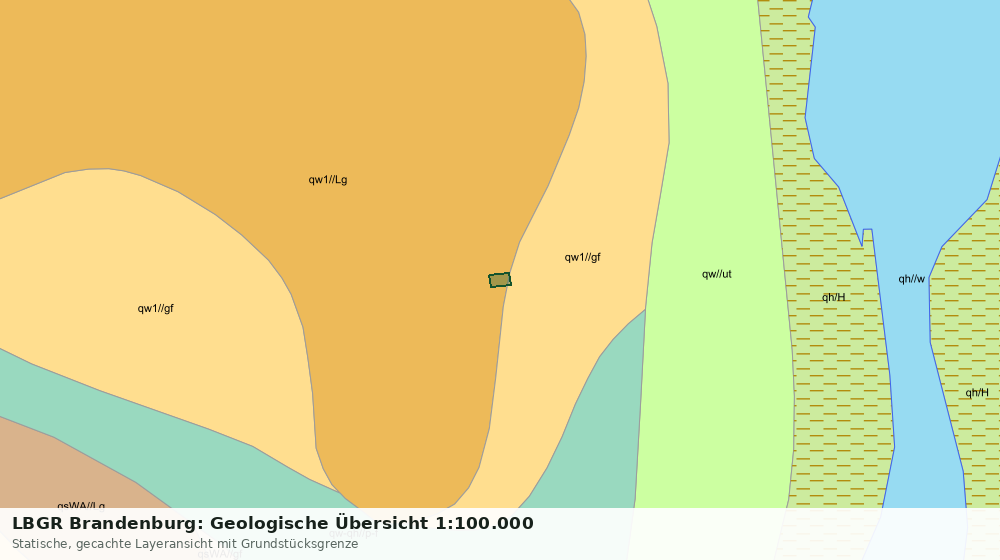 Statische Kartenansicht: LBGR Brandenburg: Geologische Übersicht 1:100.000