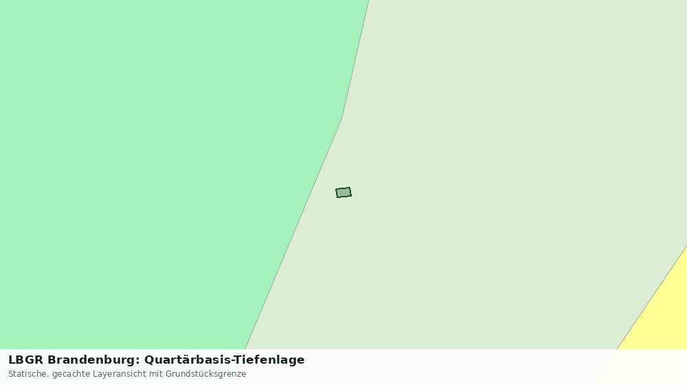 Statische Kartenansicht: LBGR Brandenburg: Quartärbasis-Tiefenlage