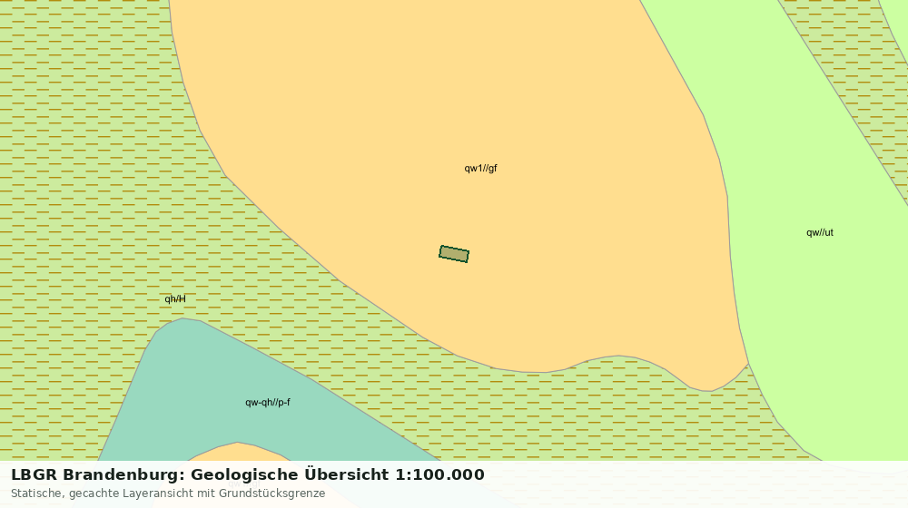 Statische Kartenansicht: LBGR Brandenburg: Geologische Übersicht 1:100.000
