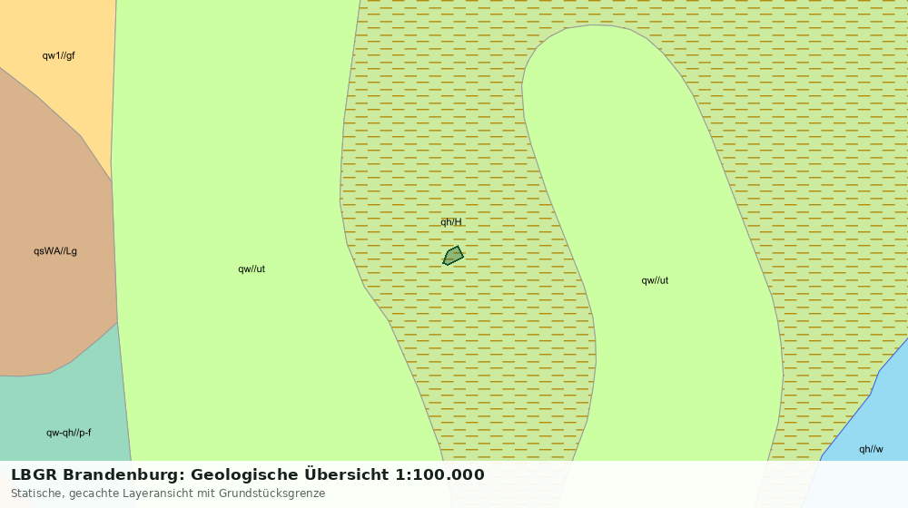 Statische Kartenansicht: LBGR Brandenburg: Geologische Übersicht 1:100.000