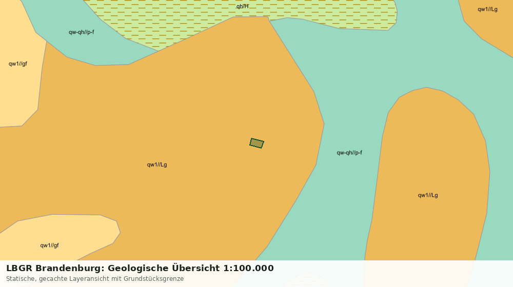 Statische Kartenansicht: LBGR Brandenburg: Geologische Übersicht 1:100.000
