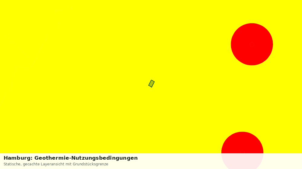 Statische Kartenansicht: Hamburg: Geothermie-Nutzungsbedingungen