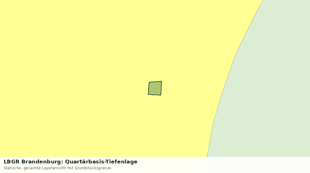 Statische Kartenansicht: LBGR Brandenburg: Quartärbasis-Tiefenlage