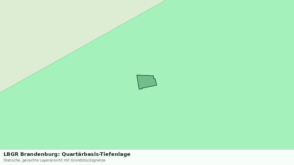 Statische Kartenansicht: LBGR Brandenburg: Quartärbasis-Tiefenlage