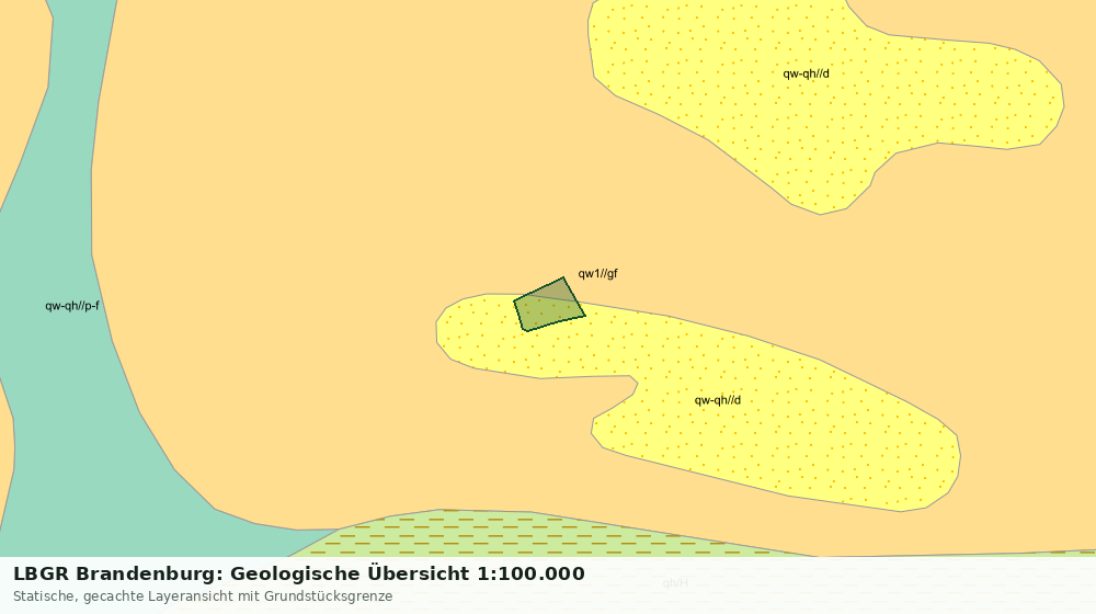 Statische Kartenansicht: LBGR Brandenburg: Geologische Übersicht 1:100.000