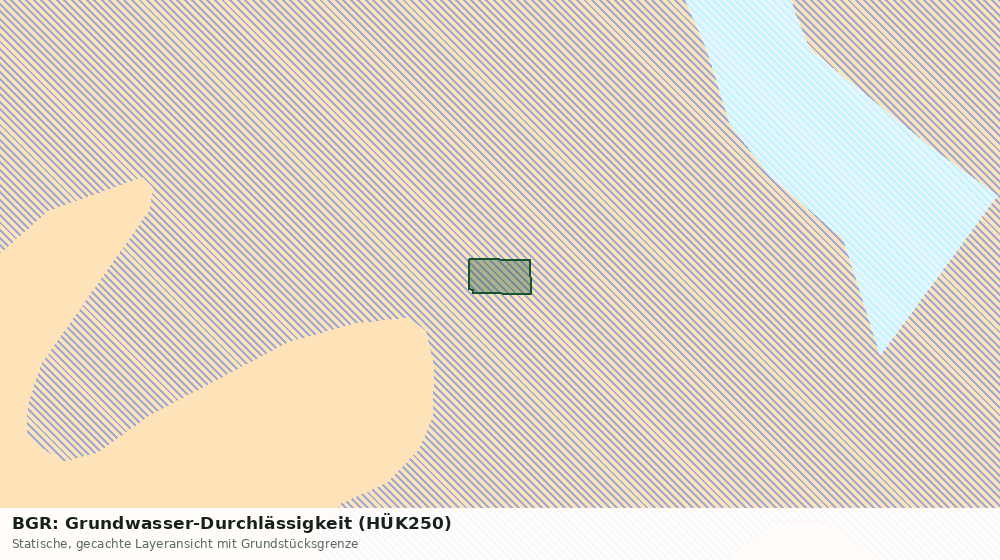 Statische Kartenansicht: BGR: Grundwasser-Durchlässigkeit (HÜK250)
