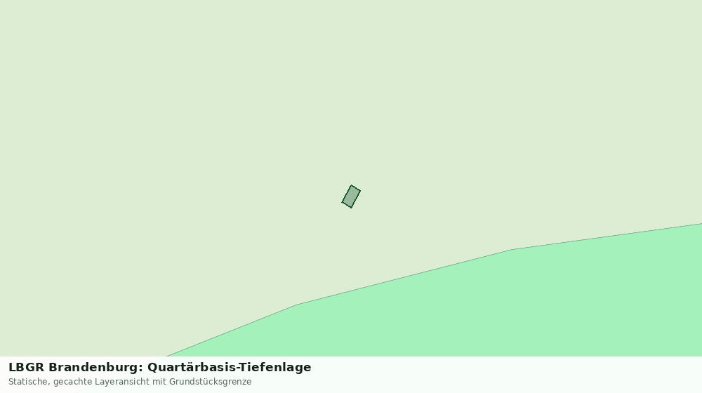 Statische Kartenansicht: LBGR Brandenburg: Quartärbasis-Tiefenlage