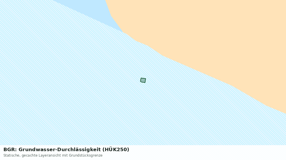 Statische Kartenansicht: BGR: Grundwasser-Durchlässigkeit (HÜK250)