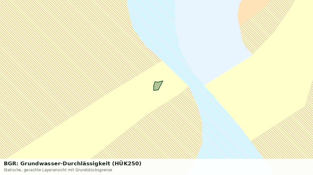 Statische Kartenansicht: BGR: Grundwasser-Durchlässigkeit (HÜK250)