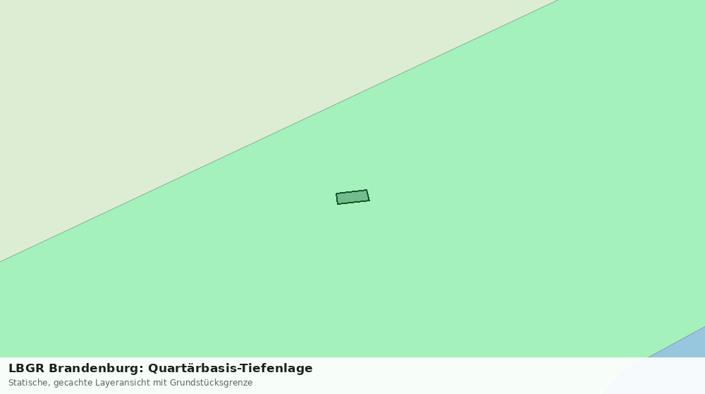 Statische Kartenansicht: LBGR Brandenburg: Quartärbasis-Tiefenlage