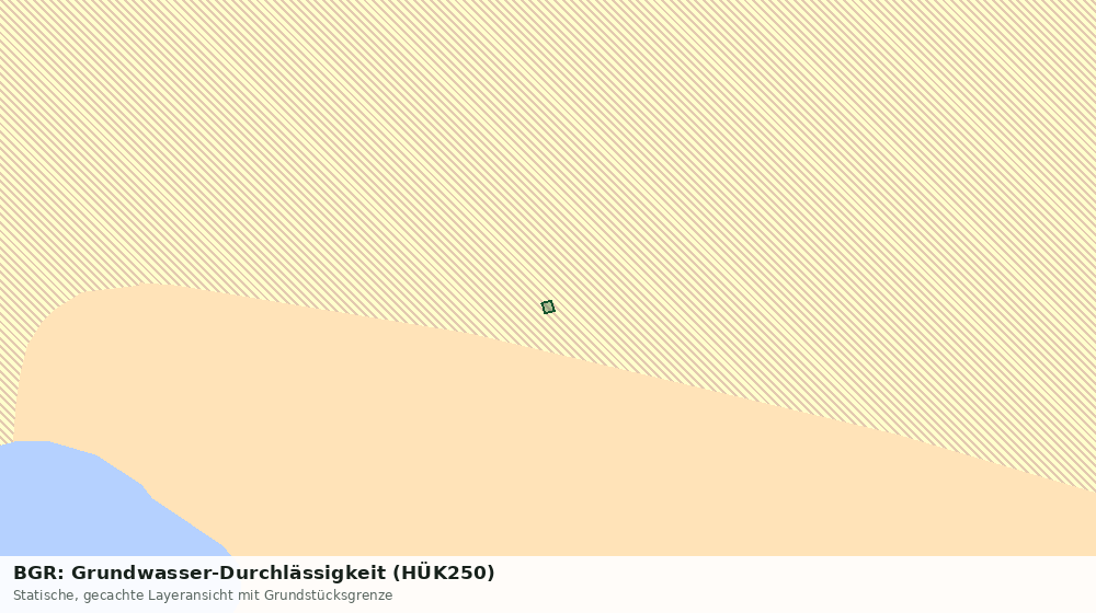 Statische Kartenansicht: BGR: Grundwasser-Durchlässigkeit (HÜK250)
