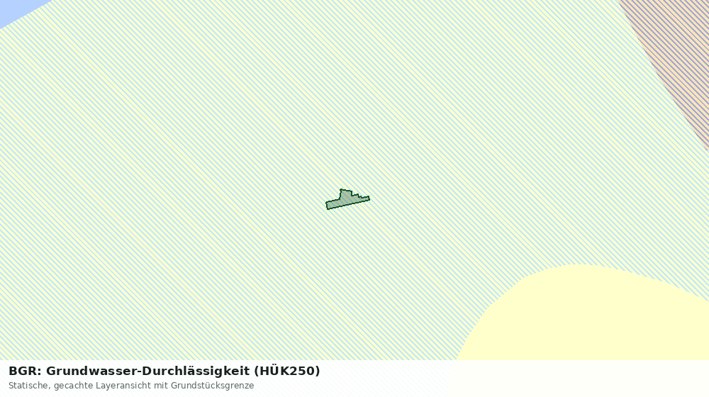 Statische Kartenansicht: BGR: Grundwasser-Durchlässigkeit (HÜK250)