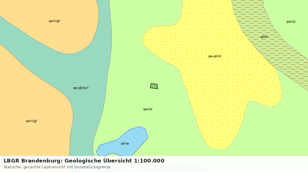 Statische Kartenansicht: LBGR Brandenburg: Geologische Übersicht 1:100.000