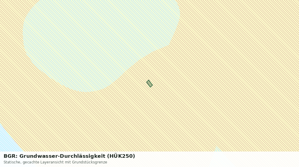 Statische Kartenansicht: BGR: Grundwasser-Durchlässigkeit (HÜK250)