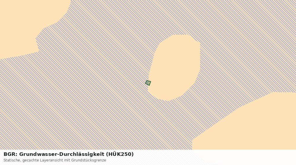 Statische Kartenansicht: BGR: Grundwasser-Durchlässigkeit (HÜK250)