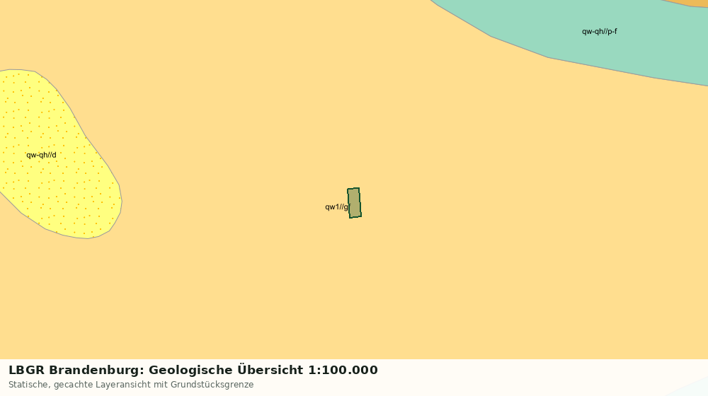 Statische Kartenansicht: LBGR Brandenburg: Geologische Übersicht 1:100.000