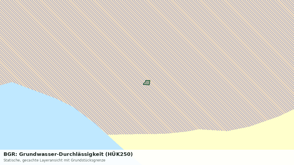 Statische Kartenansicht: BGR: Grundwasser-Durchlässigkeit (HÜK250)