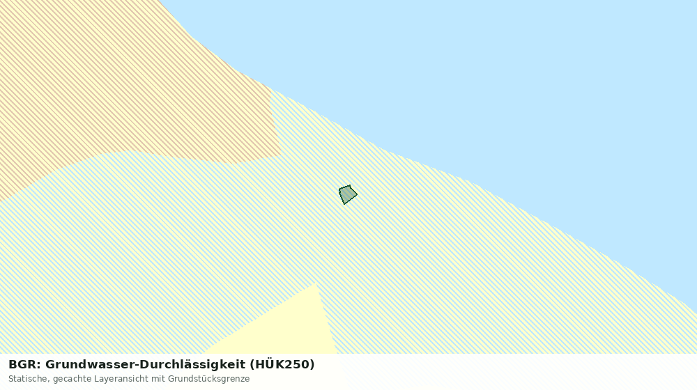 Statische Kartenansicht: BGR: Grundwasser-Durchlässigkeit (HÜK250)