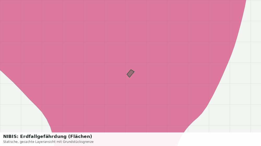 Statische Kartenansicht: NIBIS: Erdfallgefährdung (Flächen)