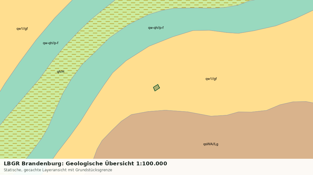 Statische Kartenansicht: LBGR Brandenburg: Geologische Übersicht 1:100.000
