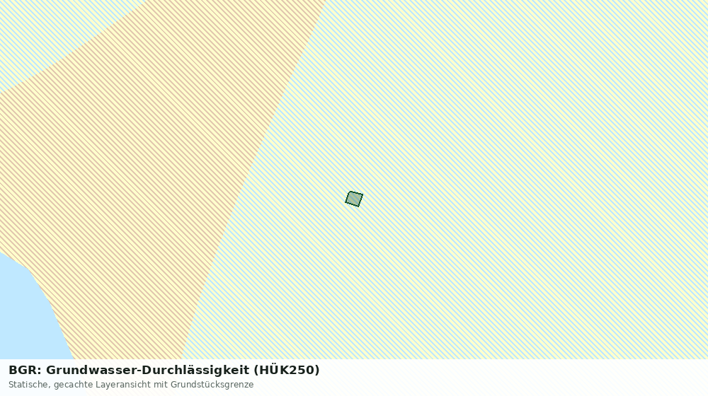 Statische Kartenansicht: BGR: Grundwasser-Durchlässigkeit (HÜK250)