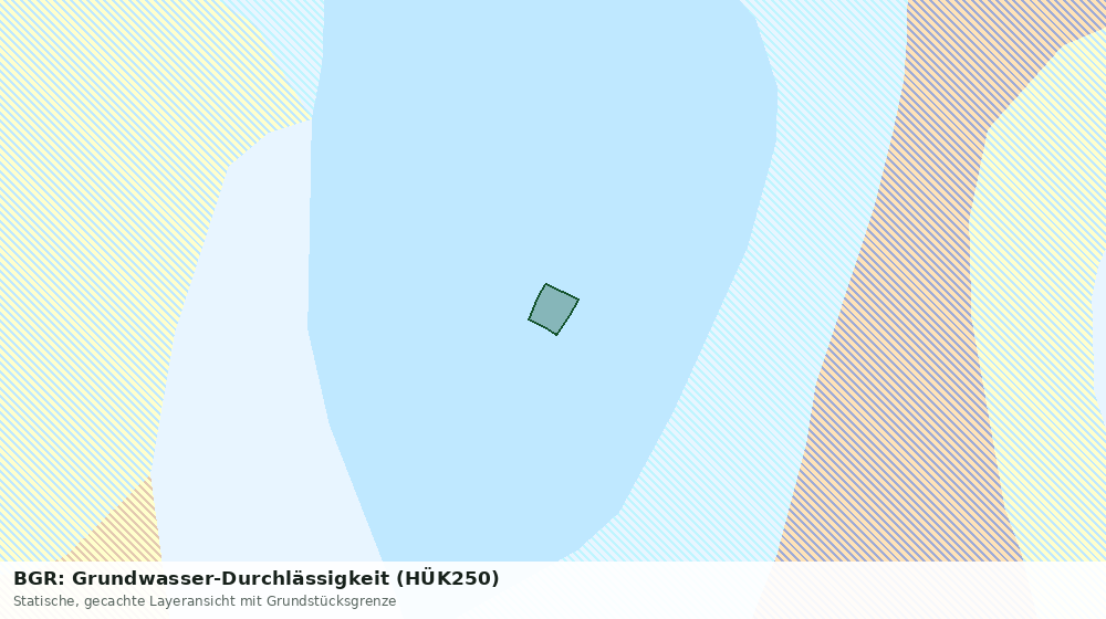 Statische Kartenansicht: BGR: Grundwasser-Durchlässigkeit (HÜK250)