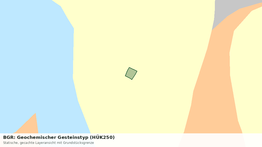 Statische Kartenansicht: BGR: Geochemischer Gesteinstyp (HÜK250)