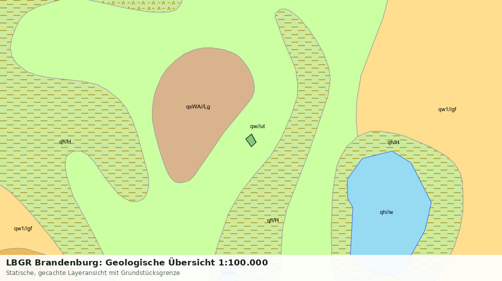 Statische Kartenansicht: LBGR Brandenburg: Geologische Übersicht 1:100.000