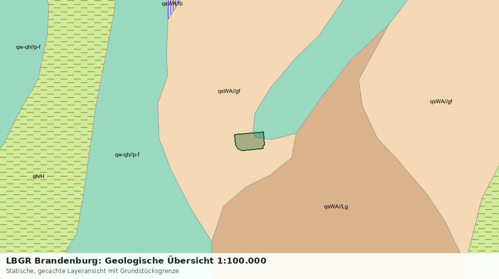 Statische Kartenansicht: LBGR Brandenburg: Geologische Übersicht 1:100.000