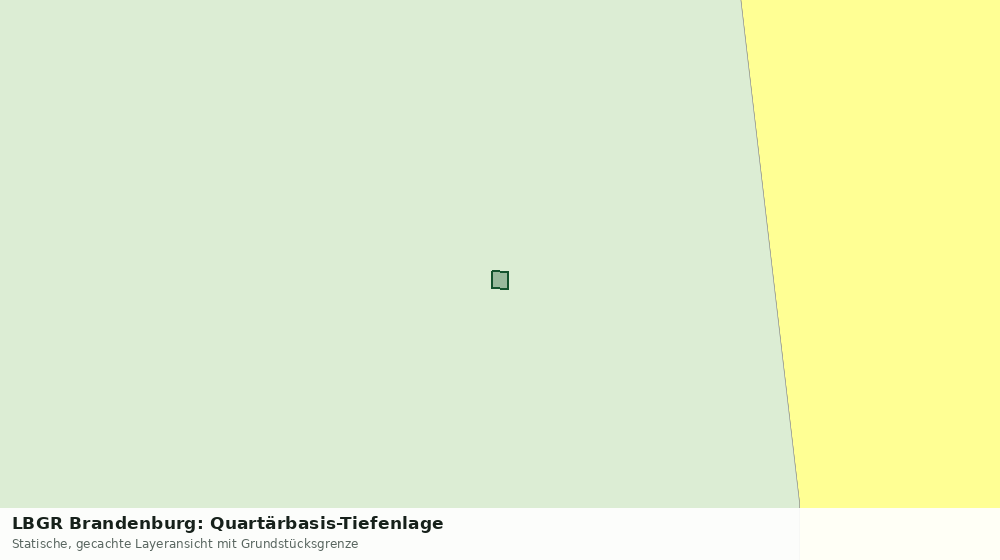 Statische Kartenansicht: LBGR Brandenburg: Quartärbasis-Tiefenlage