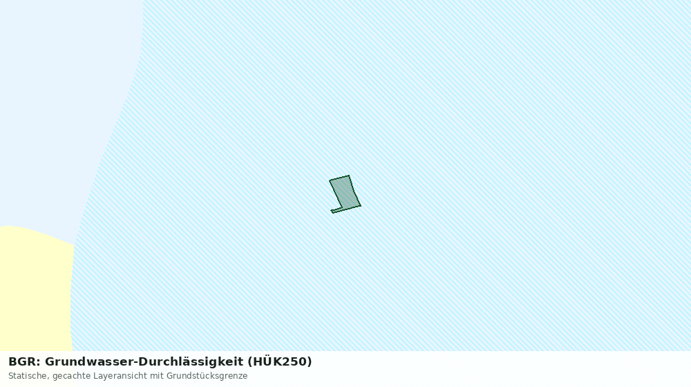 Statische Kartenansicht: BGR: Grundwasser-Durchlässigkeit (HÜK250)