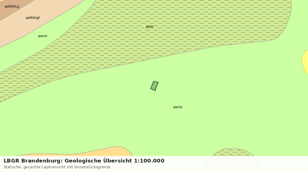 Statische Kartenansicht: LBGR Brandenburg: Geologische Übersicht 1:100.000