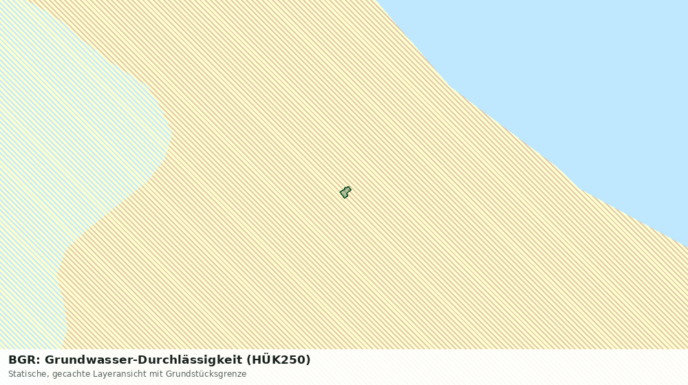 Statische Kartenansicht: BGR: Grundwasser-Durchlässigkeit (HÜK250)
