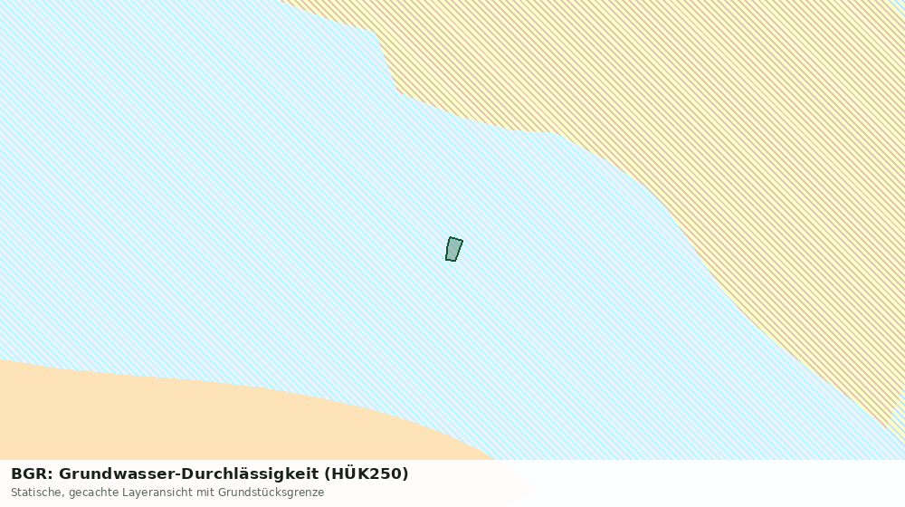 Statische Kartenansicht: BGR: Grundwasser-Durchlässigkeit (HÜK250)