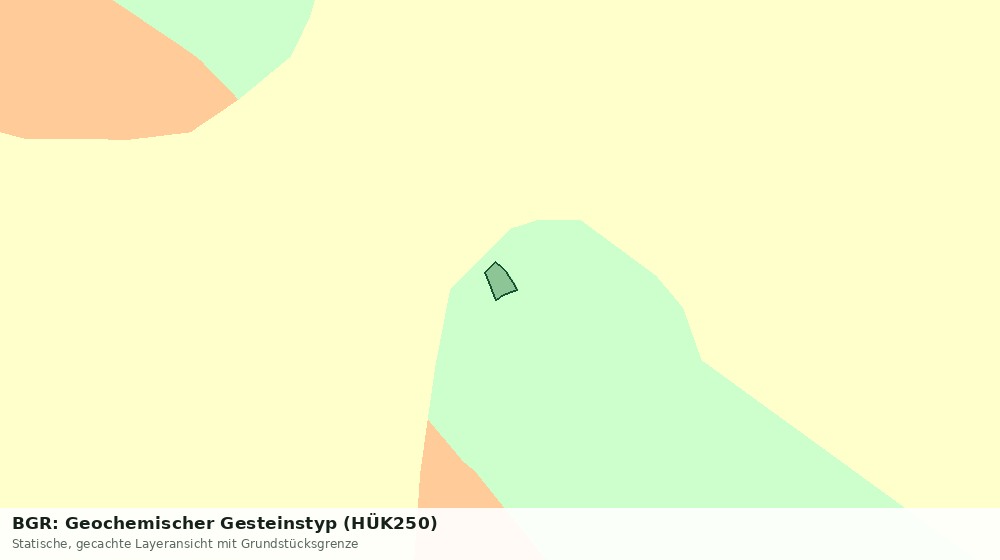 Statische Kartenansicht: BGR: Geochemischer Gesteinstyp (HÜK250)