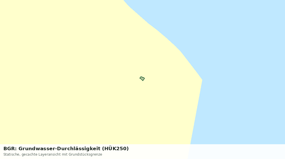 Statische Kartenansicht: BGR: Grundwasser-Durchlässigkeit (HÜK250)