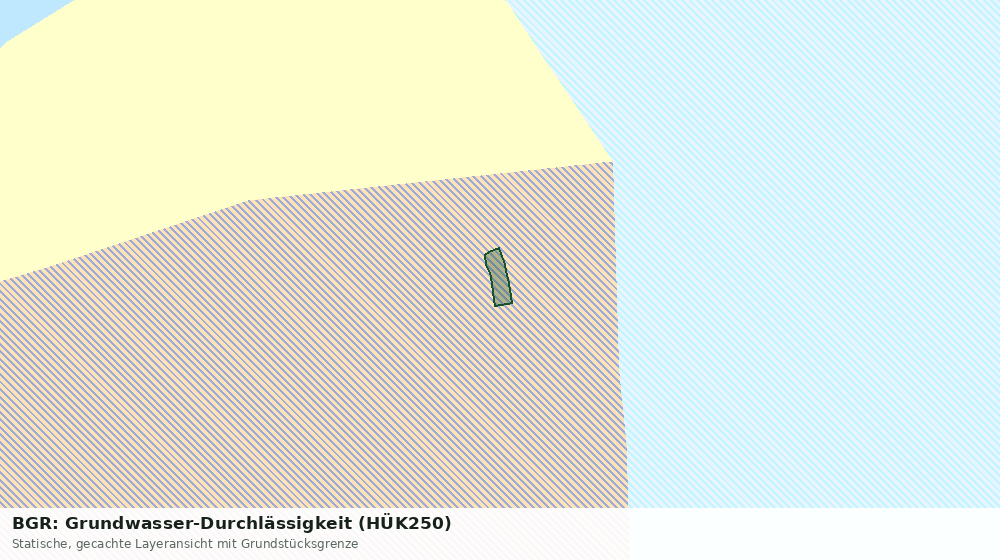 Statische Kartenansicht: BGR: Grundwasser-Durchlässigkeit (HÜK250)