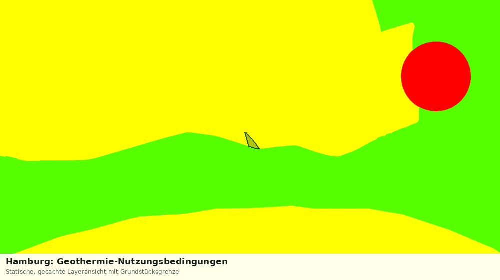 Statische Kartenansicht: Hamburg: Geothermie-Nutzungsbedingungen