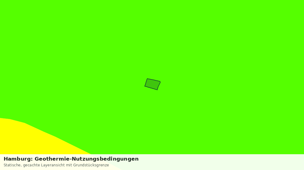 Statische Kartenansicht: Hamburg: Geothermie-Nutzungsbedingungen