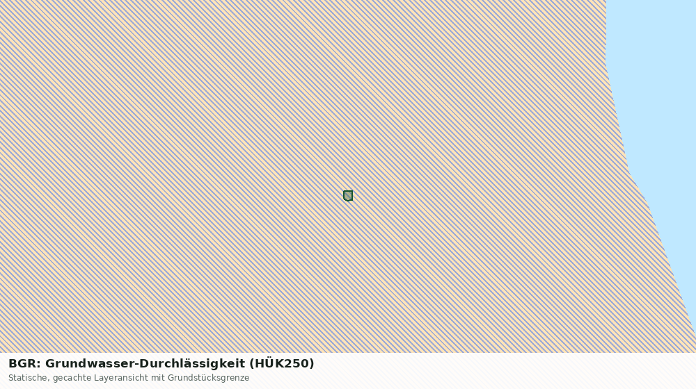 Statische Kartenansicht: BGR: Grundwasser-Durchlässigkeit (HÜK250)